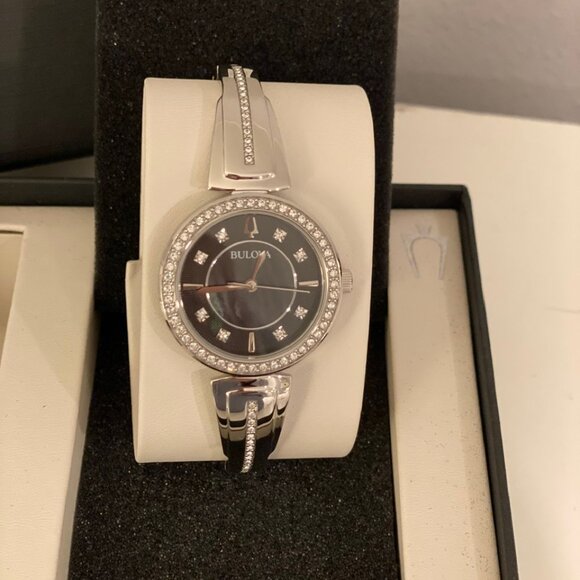 BULOVA Crystal Stainless Steel Watch from Bold at Heart Collection - New in Box! main image 11